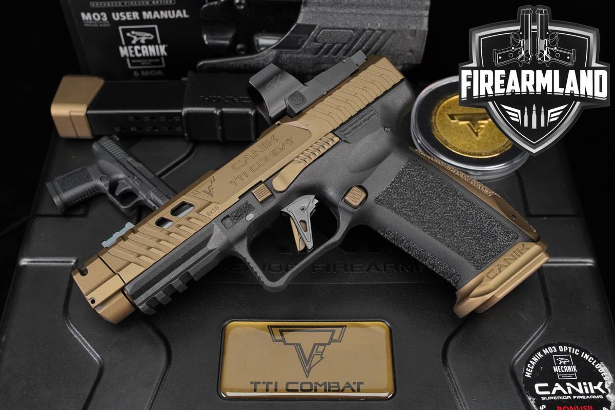 Canik TTI Combat 9mm MECANiK MO3 Red Dot +2 MAGS, ORIG CASE, HOLSTER