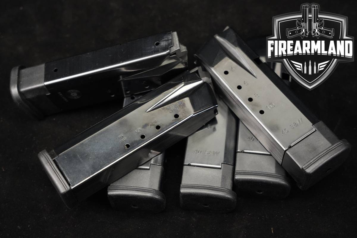 SIX (6) Steyr Arms M40 10/12 Round Magazines .40 S&W Mags