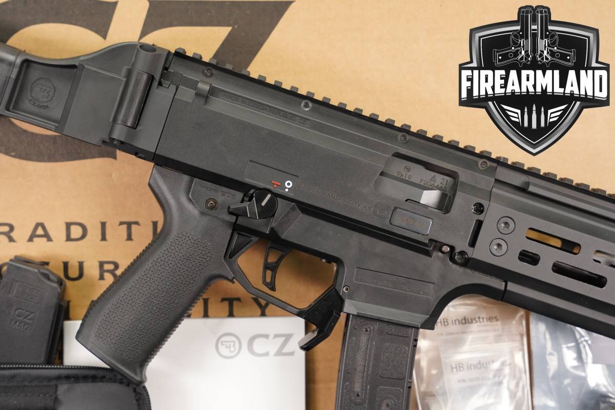 CZ Scorpion EVO 3 S2 Micro Folding Brace 9mm 4.12" +5 MAGS & ORIG BOX
