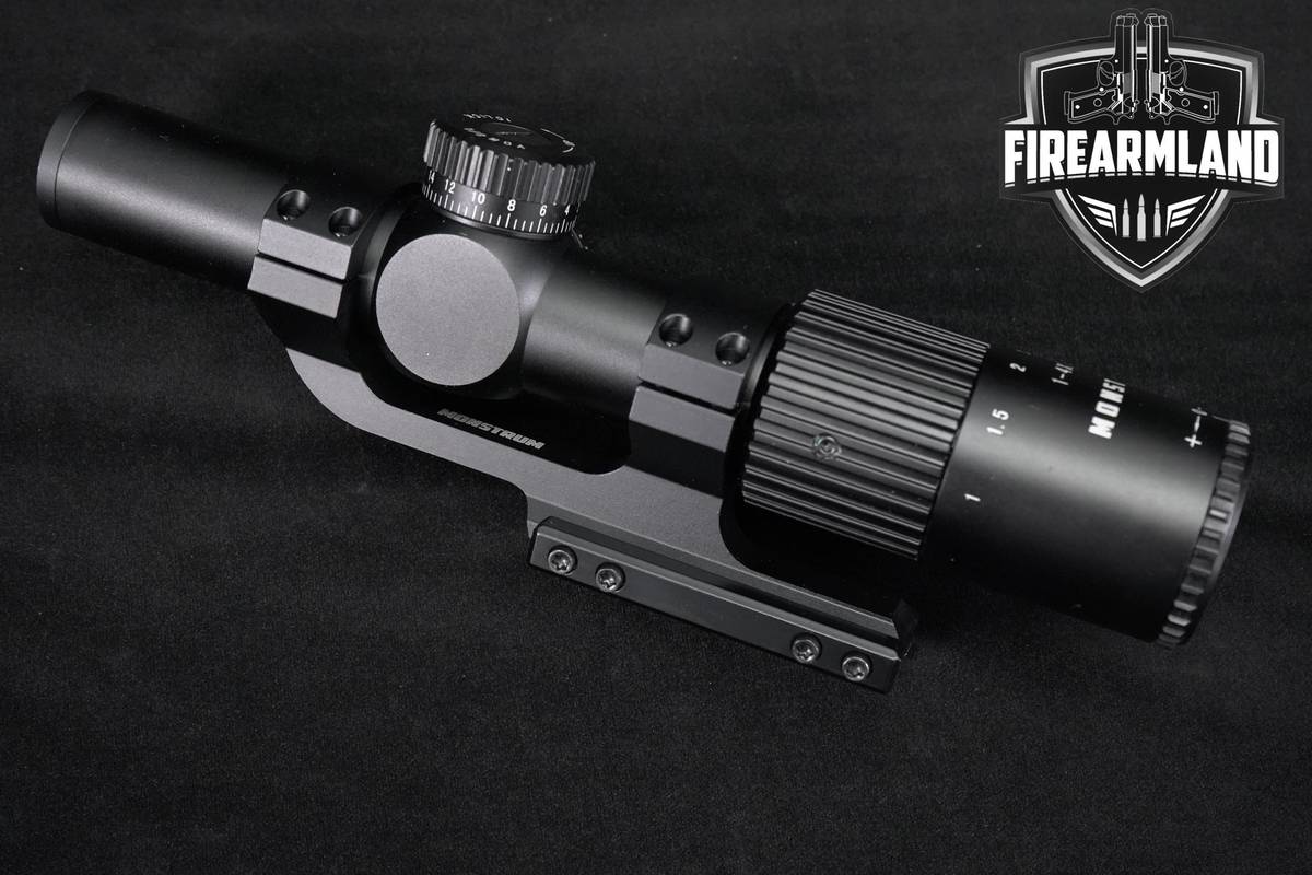 Monstrum Tactical GA1424-BLK G-Alpha Series 1-4x24 FFP Type C Reticle OPTIC