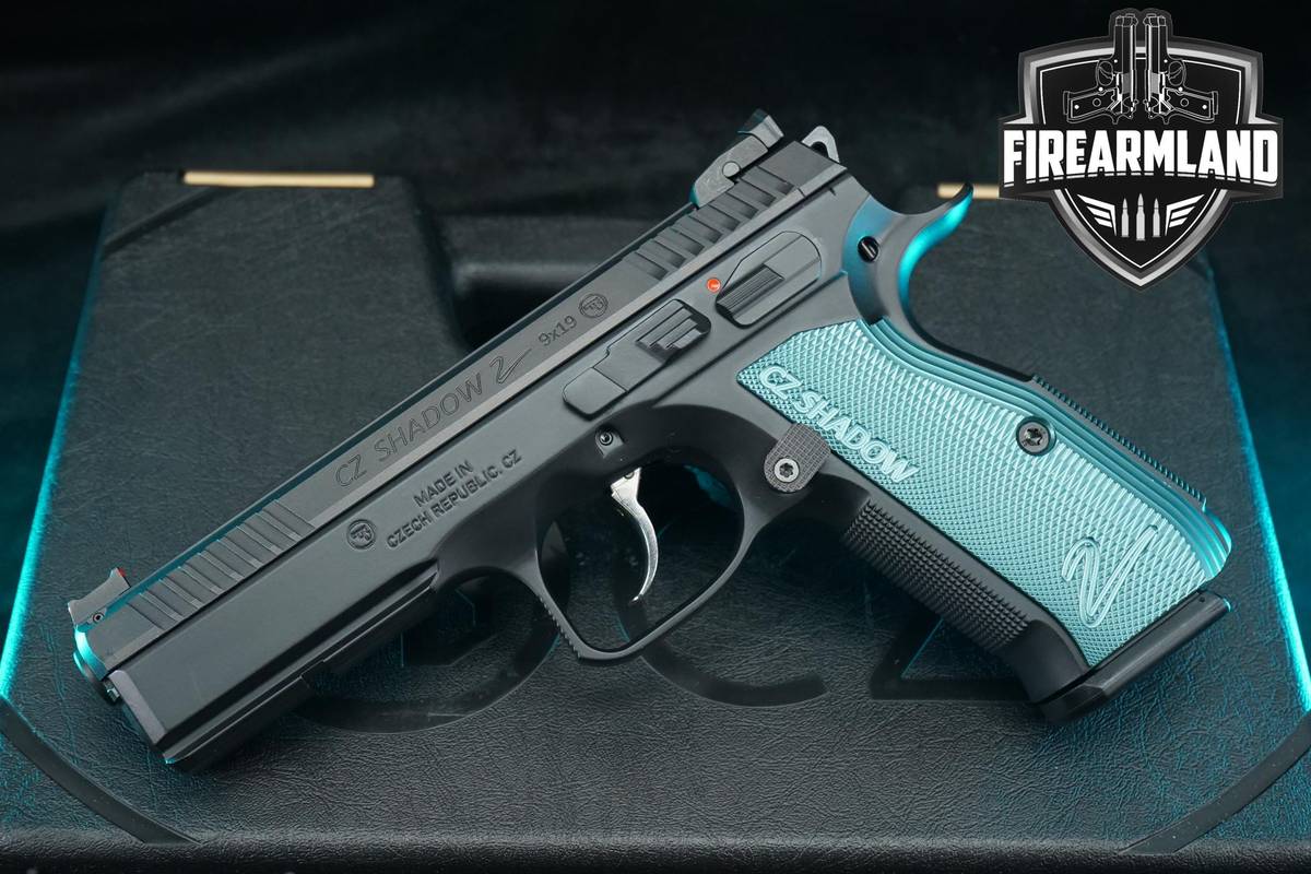CZ Shadow 2 Black & Blue 9mm 4.89" Competition +TWO MAGS & ORIG CASE