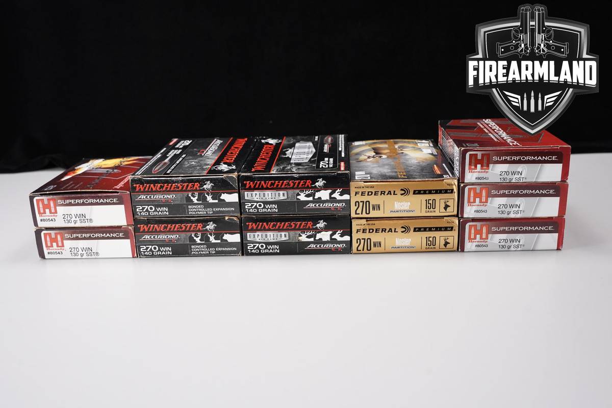 220 RDS! 270 Winchester Ammo 270Win