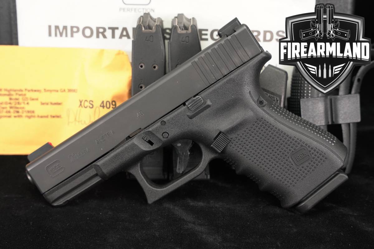 Glock 23 Gen4 G23 Gen 4 40 S&W 4.02" +3 MAGS & ORIG CASE