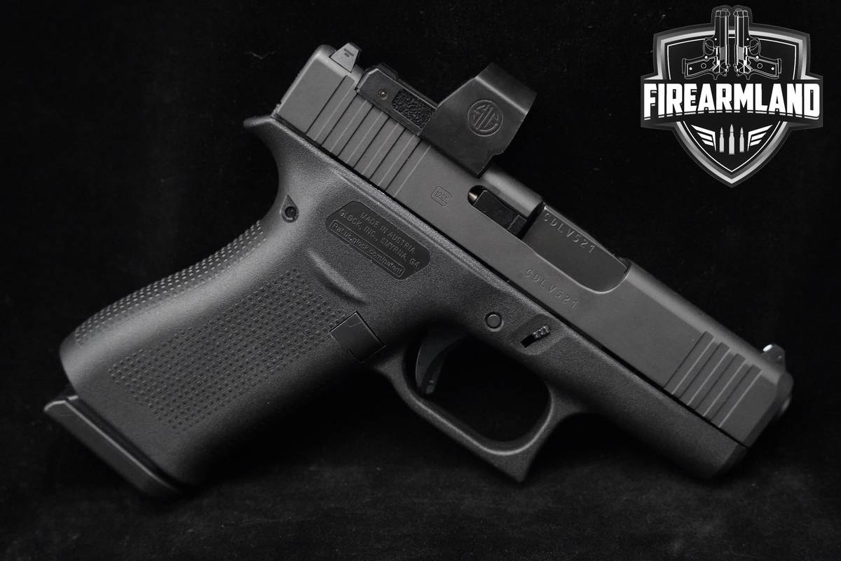 Glock 43X MOS 9mm Glock-43X G43X G-43X-MOS +Romeo Zero 6MOA OPTIC