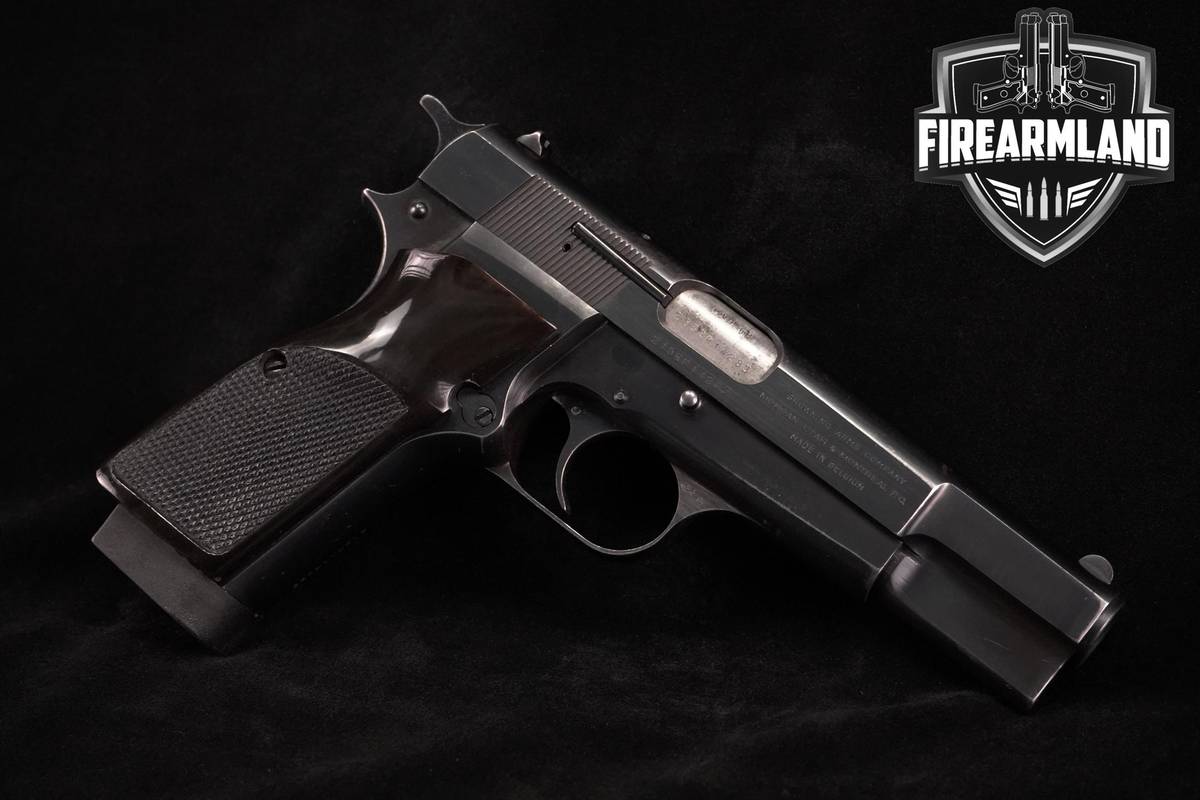 1978 Browning Hi-Power Standard 9mm 4.62" Blued High +6 MAGS