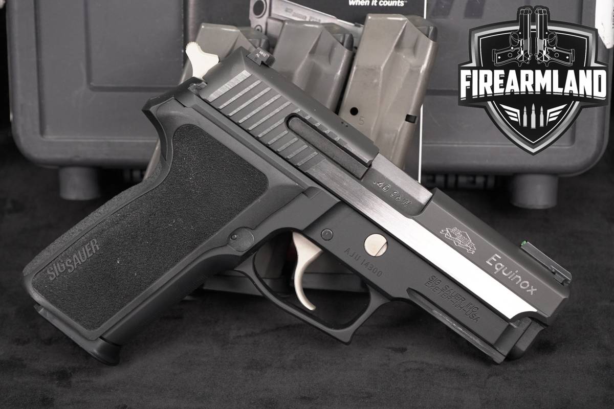 Sig Sauer P229 Equinox; Custom Shop 40 S&W 3.9 P 229 +4 MAGS & ORIG CASE
