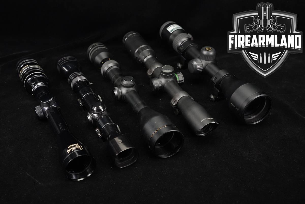 FIVE SCOPE LOT 5 Pack Redfield Weatherby Simmons Nikon CenterPoint Scopes