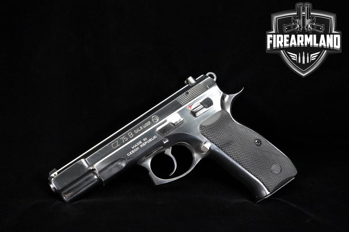 CZ 75 B High Polish Stainless 9mm 4.6" Mirror-Finish +2 MAGS & ORIG CASE