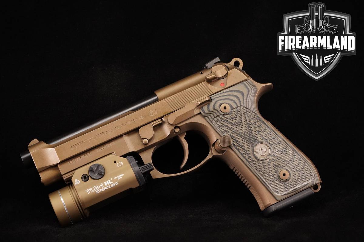 Beretta 92FS Type M9A1 9mm 4.9" FDE 92 FS M92 + STREAMLIGHT TLR-1 HL