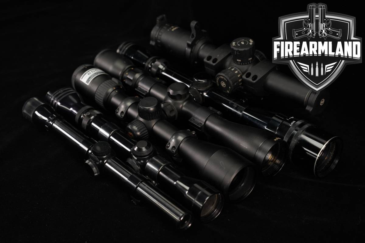 SIX SCOPE LOT 6 Pack Tasco Weaver Redfield TruGlo Nikon Riflescope Scopes