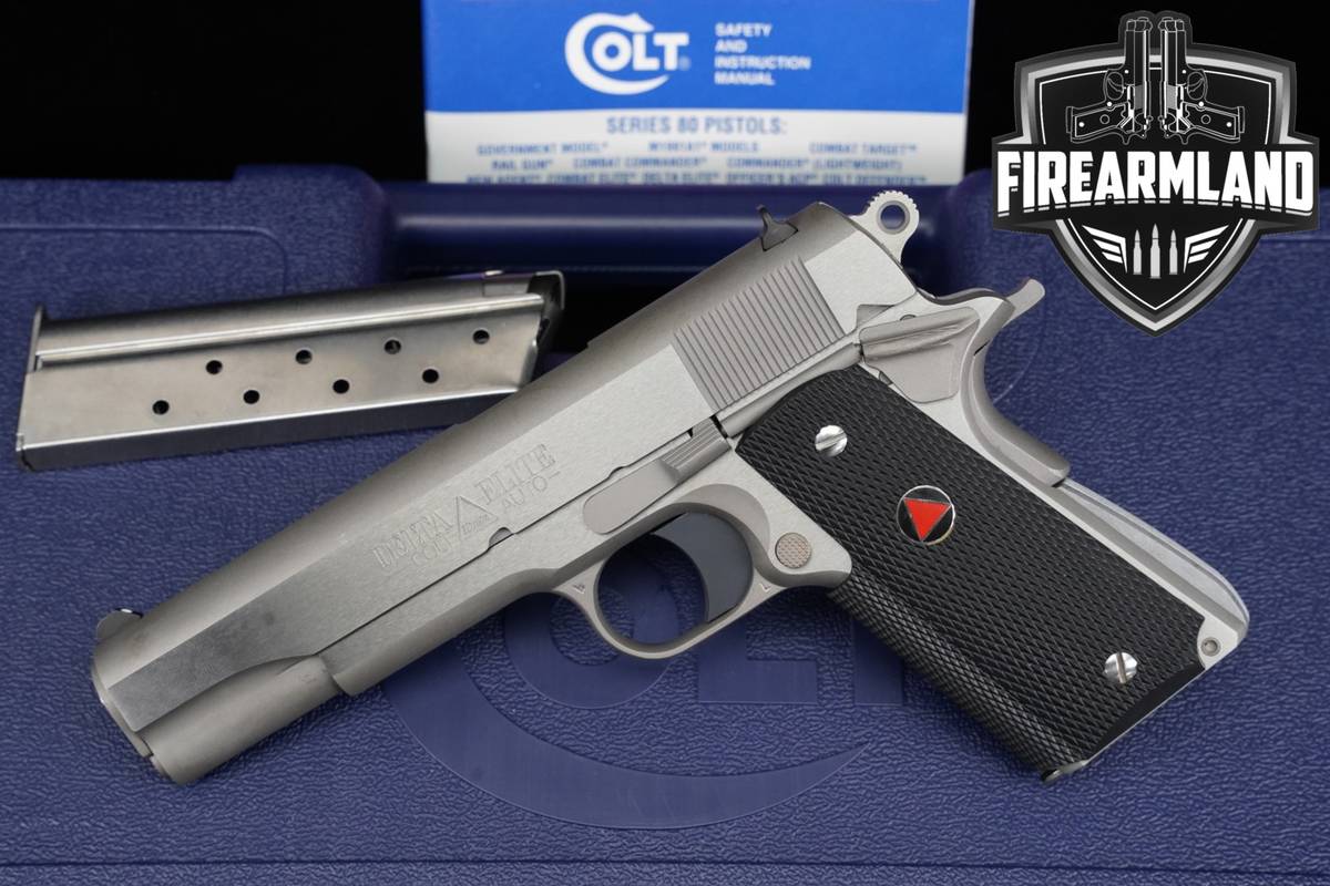 Colt Delta Elite Mk IV Series 80 10mm 1911 5" MKIV +2 MAGS & ORIG CASE