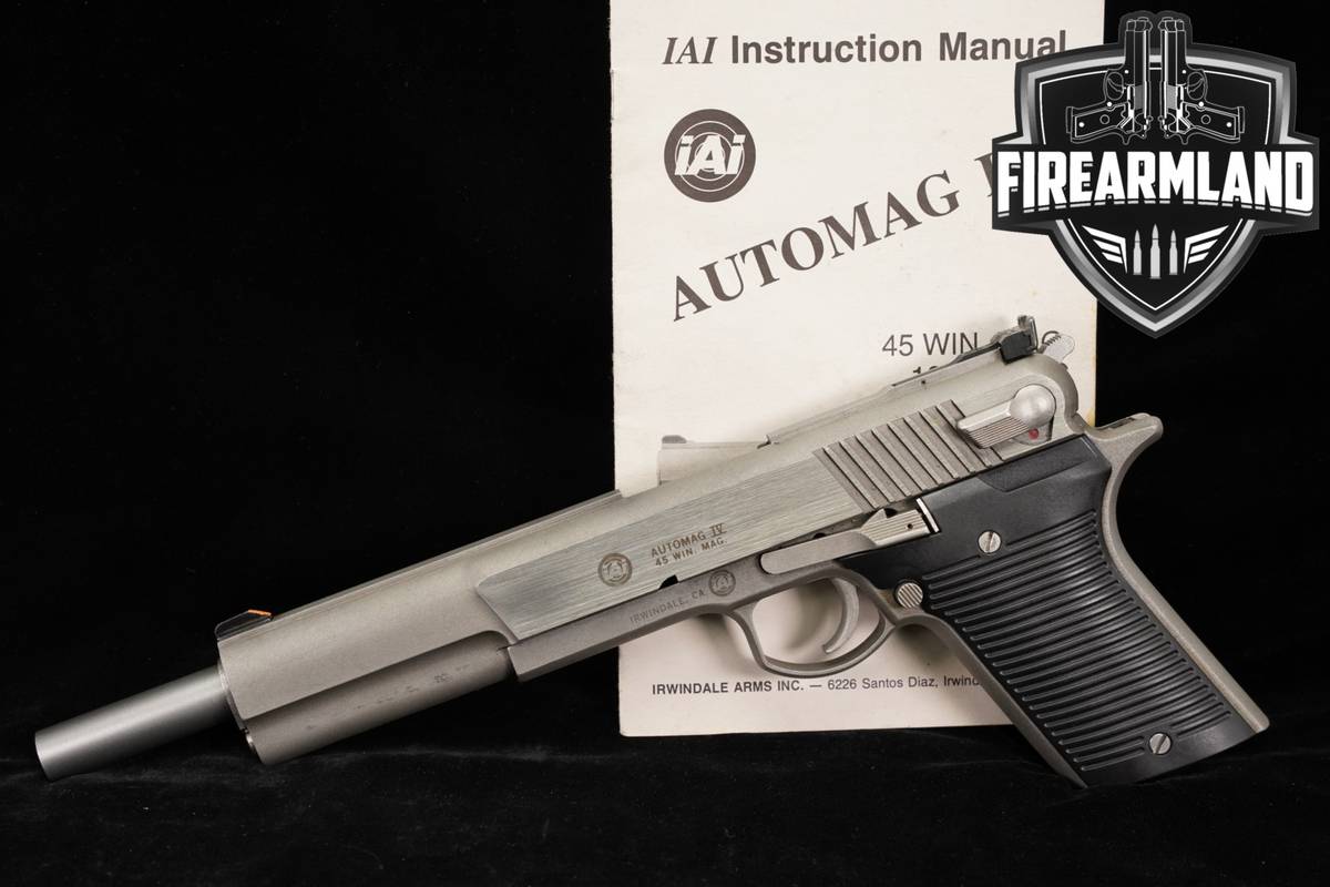 Irwindale Arms Inc IAI Automag IV 45 Win Magnum Auto Mag 4 Long Slide