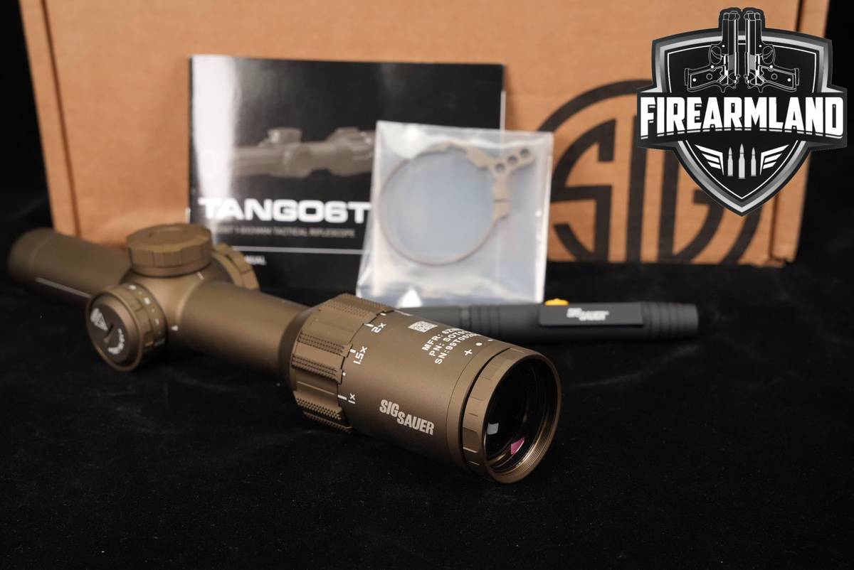 Sig Sauer TANGO6T 1-6x24mm FFP DWLR6 Reticle MRAD Illuminated Scope +OG BOX