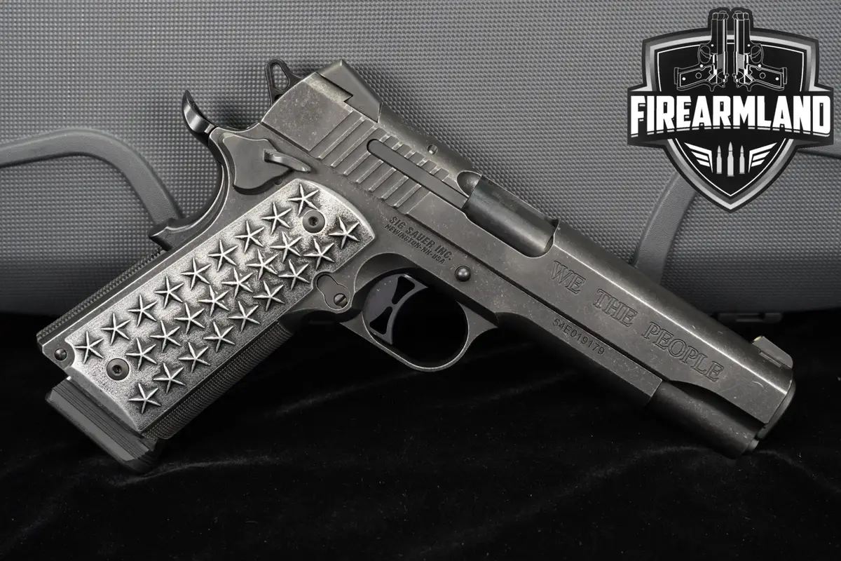 Sig Sauer 1911 We The People 45 ACP 5" Distressed Dark +ORIG CASE