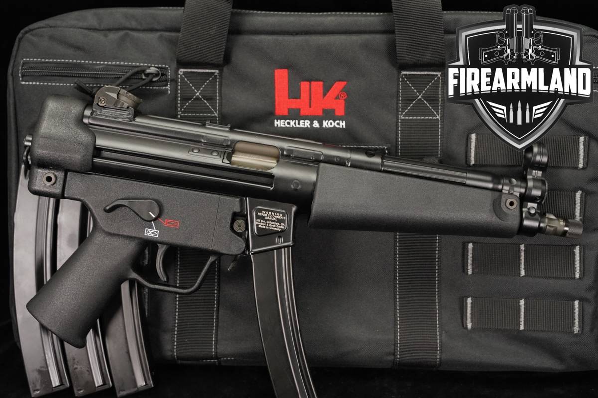 Heckler & Koch SP5 9mm H&K SP-5 MP5 Roller-Delayed +4 MAGS & ORIG CASE