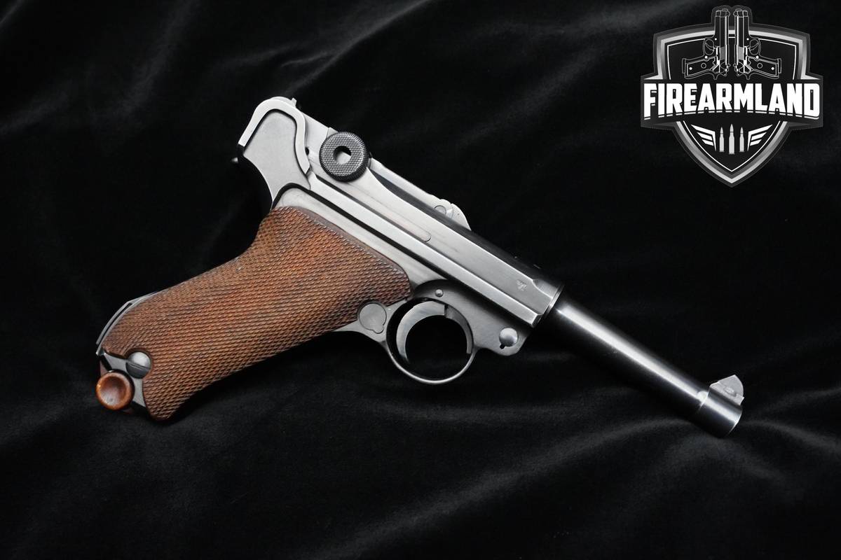 NEAR MINT 1941 C&R Mauser P-08 Luger 9mm 4" Blued Mauser Luger 
