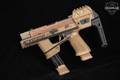 Sig Sauer P320-M18 FLUX Defense Raider chassis, SilencerCo threaded barrel, compensator 9mm Luger Coyote PVD in Very Good Condition Image 3