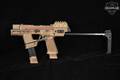Sig Sauer P320-M18 FLUX Defense Raider chassis, SilencerCo threaded barrel, compensator 9mm Luger Coyote PVD in Very Good Condition Image 4