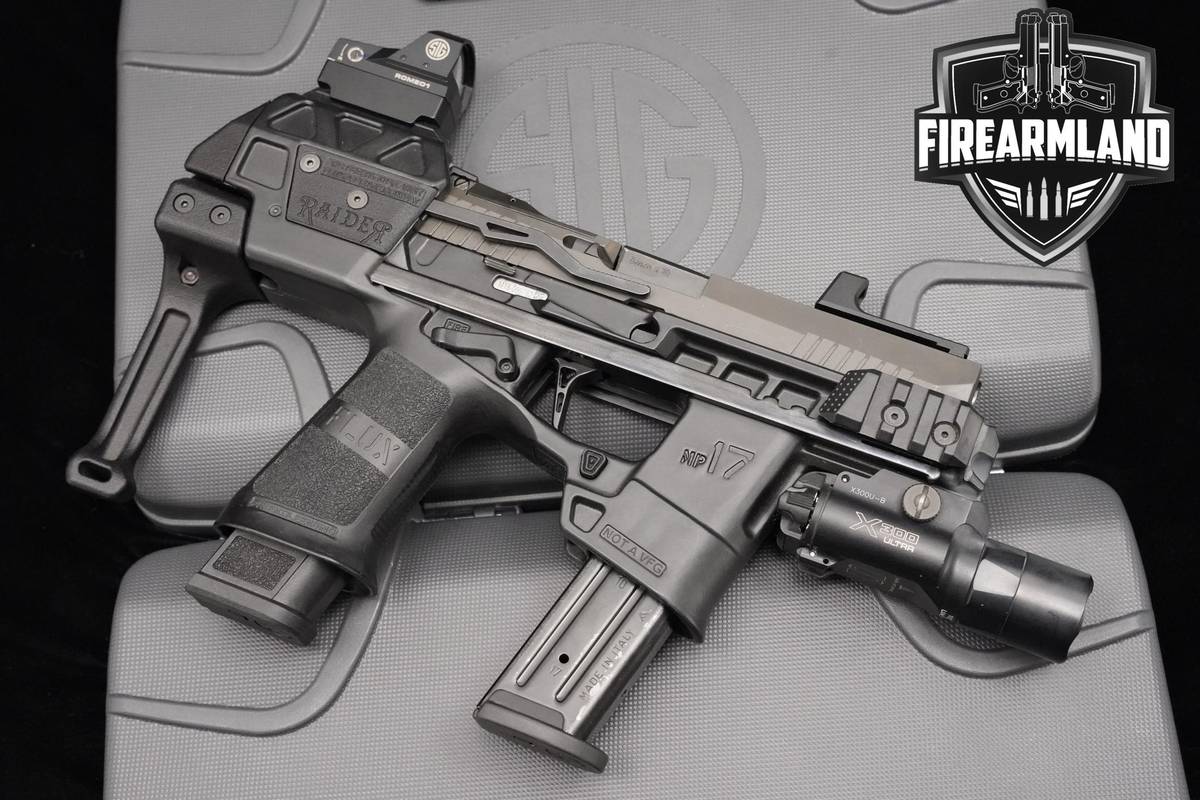 MEGA Sig Sauer P320 FLUX RAIDER 9mm Gray Sig-Sauer P320 + ROMEO1 + X300