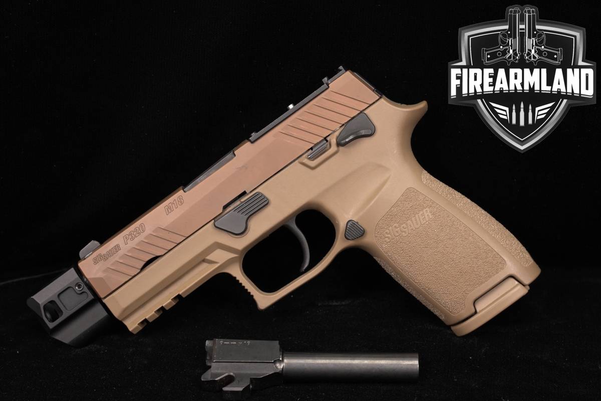 Sig Sauer P320-M18 9mm 4.5 Coyote Tan P 320 M 18 Threaded HBI COMP