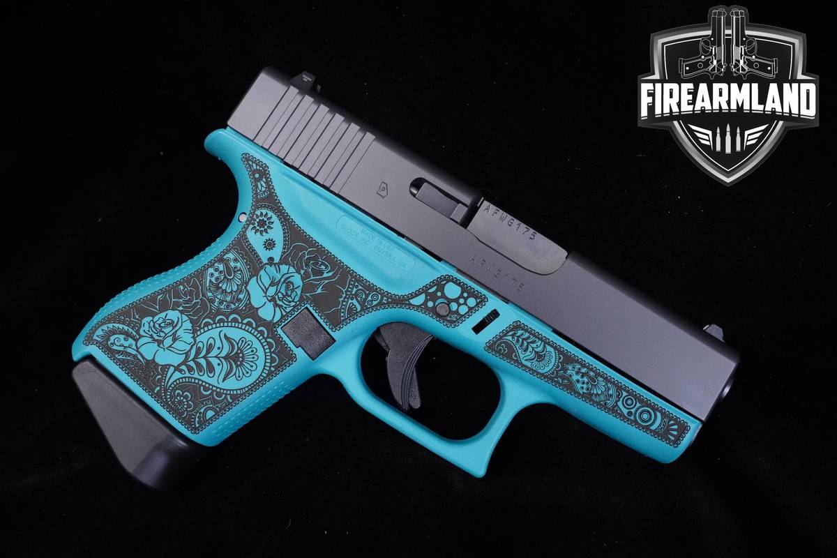 Glock 43 Tiffany Blue 9mm 3.39" Glock G43 +2 MAGS & ORIG CASE