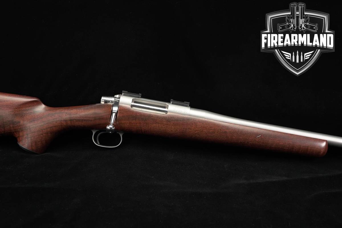 Dakota Arms Inc Predator 204 Ruger 24" Satin Silver & Walnut