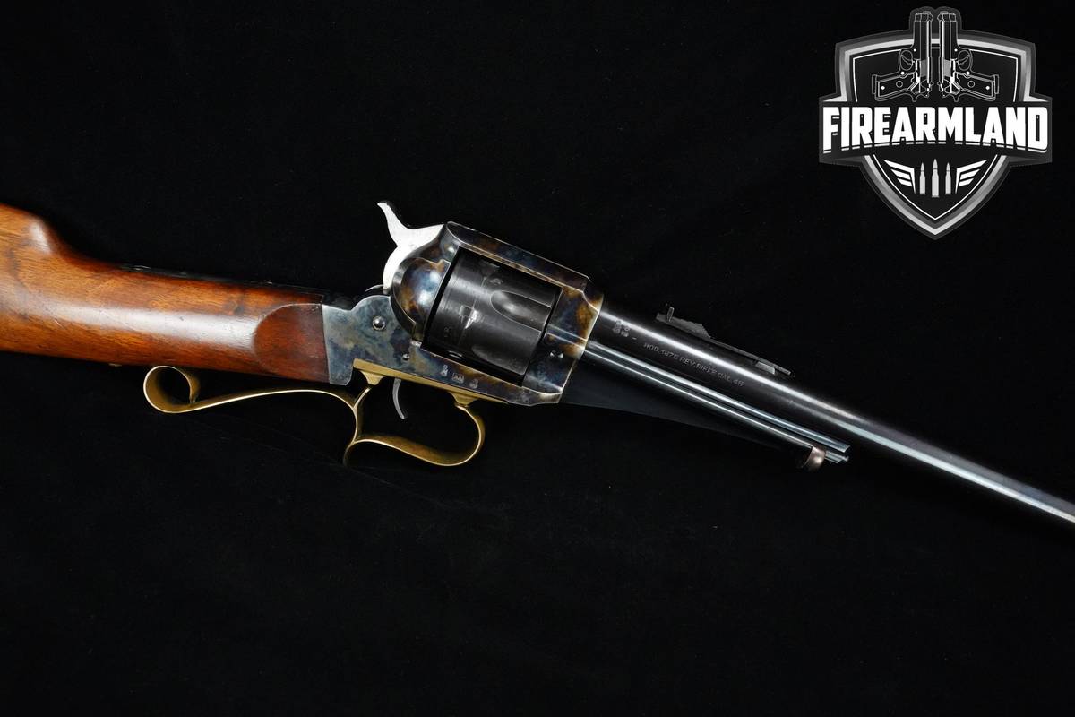 1975 A Uberti Model 1875 Remington Army Revolver Rifle 45-Colt 18" Uberti