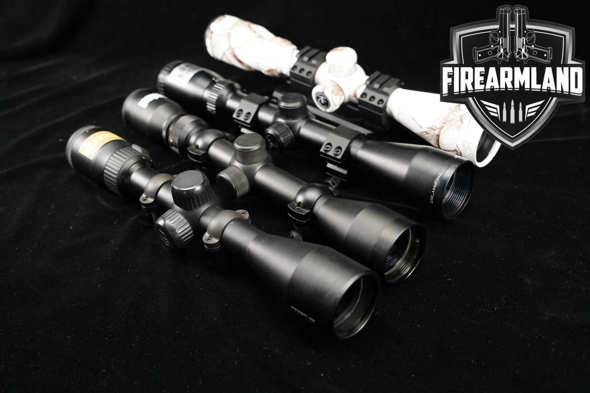 FOUR SCOPE LOT 4 Pack Nikon Bushnell Thompson/Center Riflescope Scopes