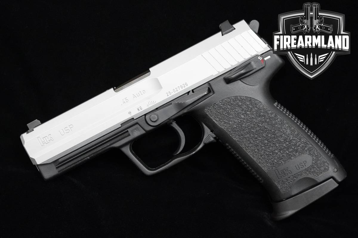 RARE! 1996 Heckler & Koch (H&K-HK) USP V1 STAINLESS 45 ACP 4.41" USP-45 USP