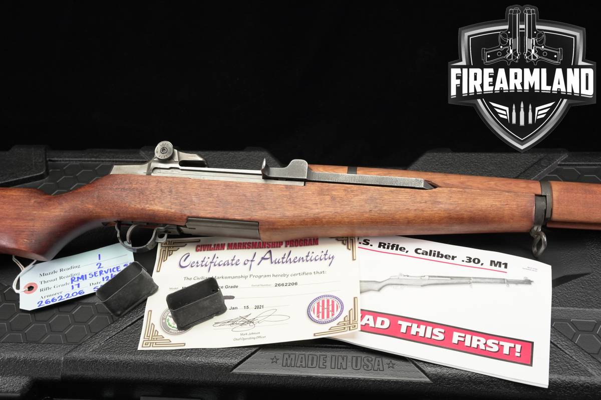 1944 Springfield Armory M1 Garand CMP Service Grade 30-06 +CASE, COA
