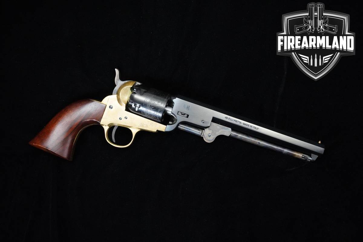 F.lli Pietta 1851 Colt Navy .36 Black Powder 7.5" Blued +ORIG BOX & HOLSTER