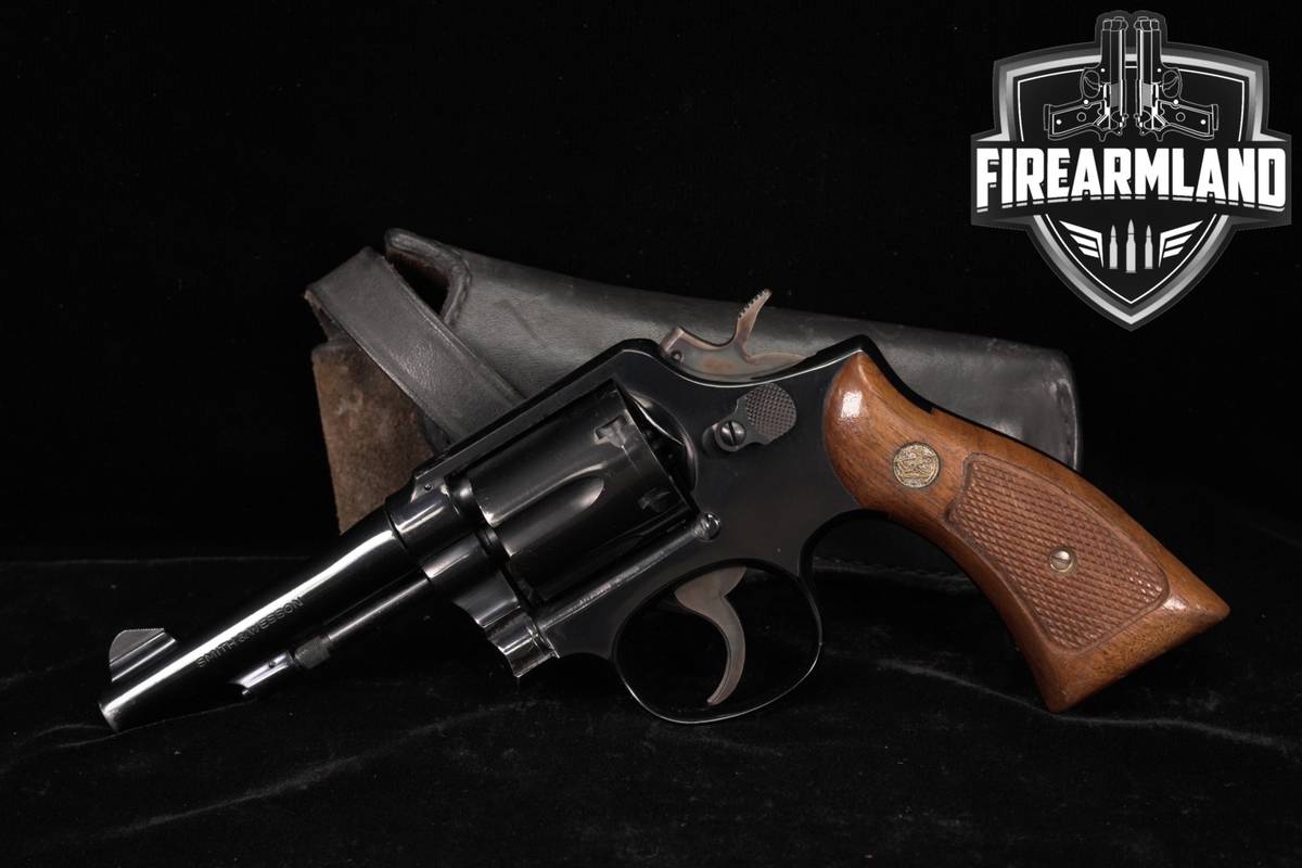 1969 Smith & Wesson Model 10-5 S&W 38 Special 4" Blued +HOLSTER