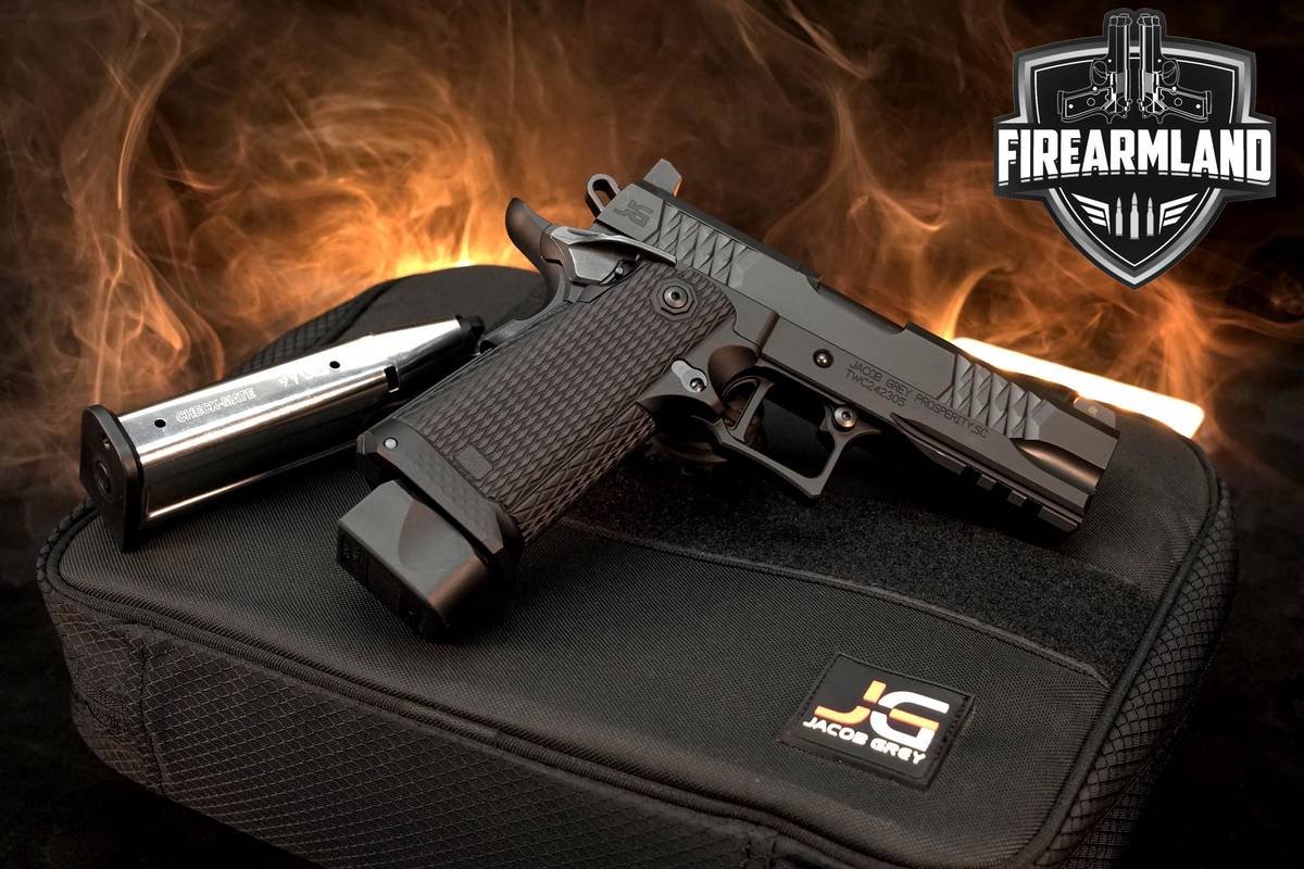Jacob Grey TWC Black 9mm 2011-1911 4.25" +2 MAGS & ORIG CASE