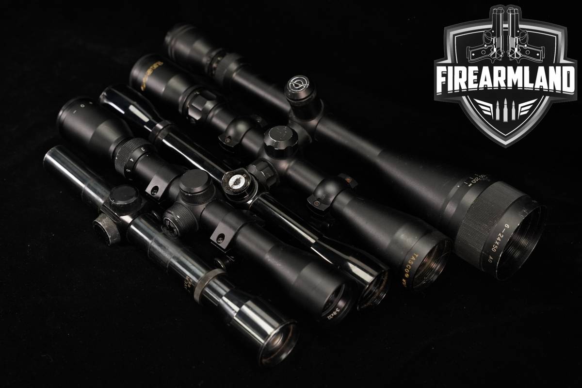FIVE SCOPE LOT 5 Pack Weaver Tasco Simmons Barska Riflescope Scopes