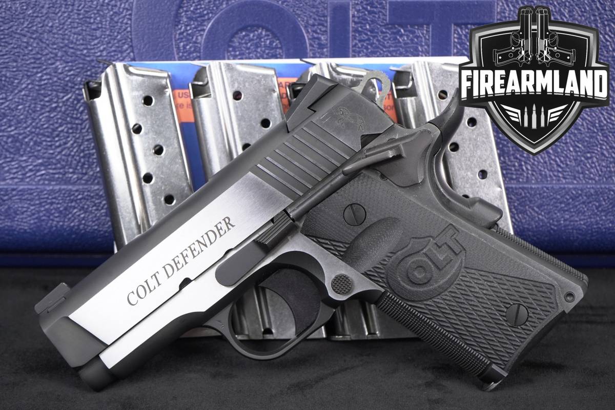 Colt Defender Combat Elite Series 80 9mm Two-Tone 1911 +5 MAGS & ORIG CASE