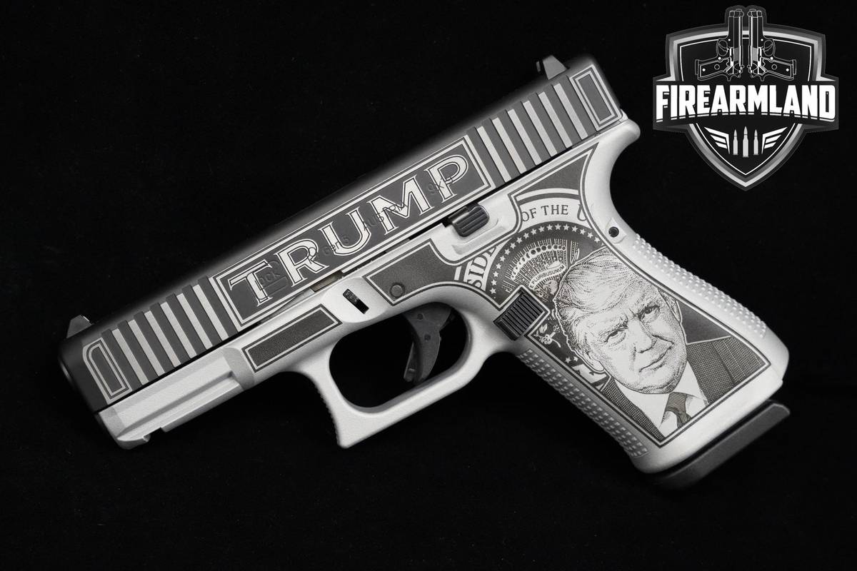CUSTOM! Glock 19 Gen5 "Take America Back" 9mm Gray Glock-G19 G-19 Gen-5