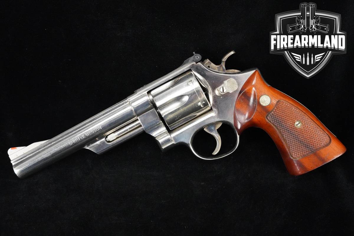 VINTAGE 1973 Smith & Wesson Model 57 Target 41-Rem-Magnum 6" Nickel S&W 57