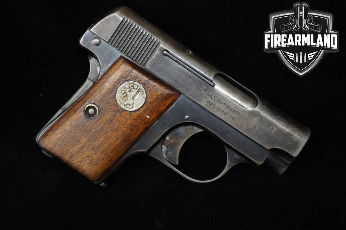 ANTIQUE 1922 Colt Model 1908 Vest Pocket 2" Blued Colt 1908 M1908 +HOLSTER
