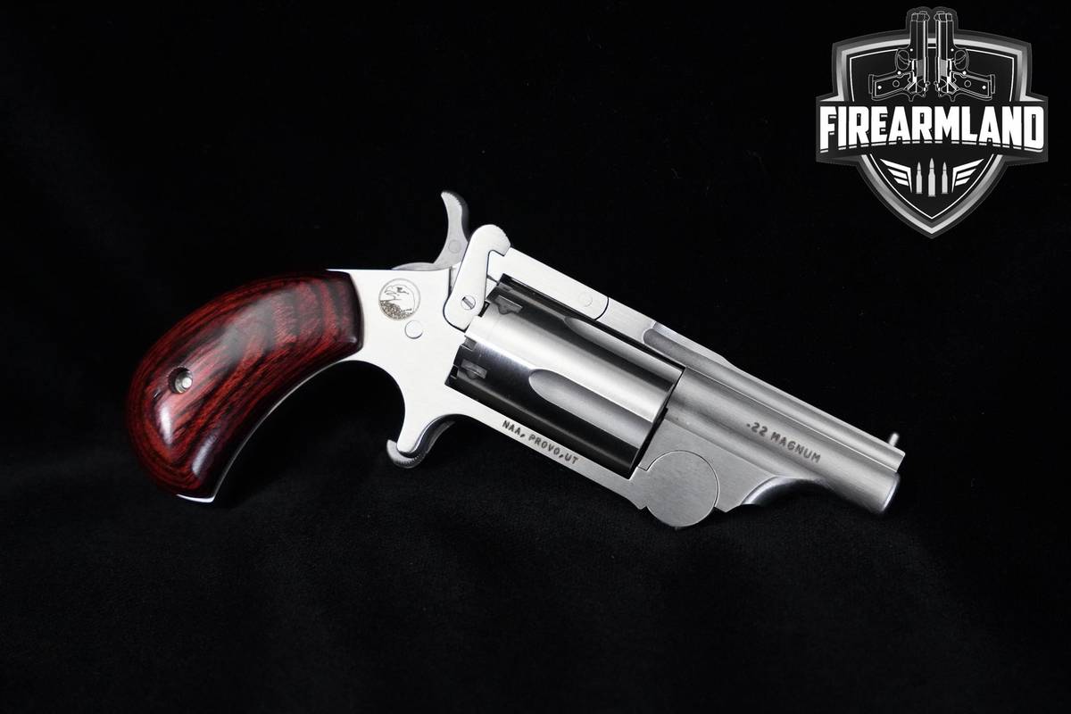 North American Arms (NAA) 22M-R 22 Magnum 1.63" Brushed Stainless NAA 22M-R