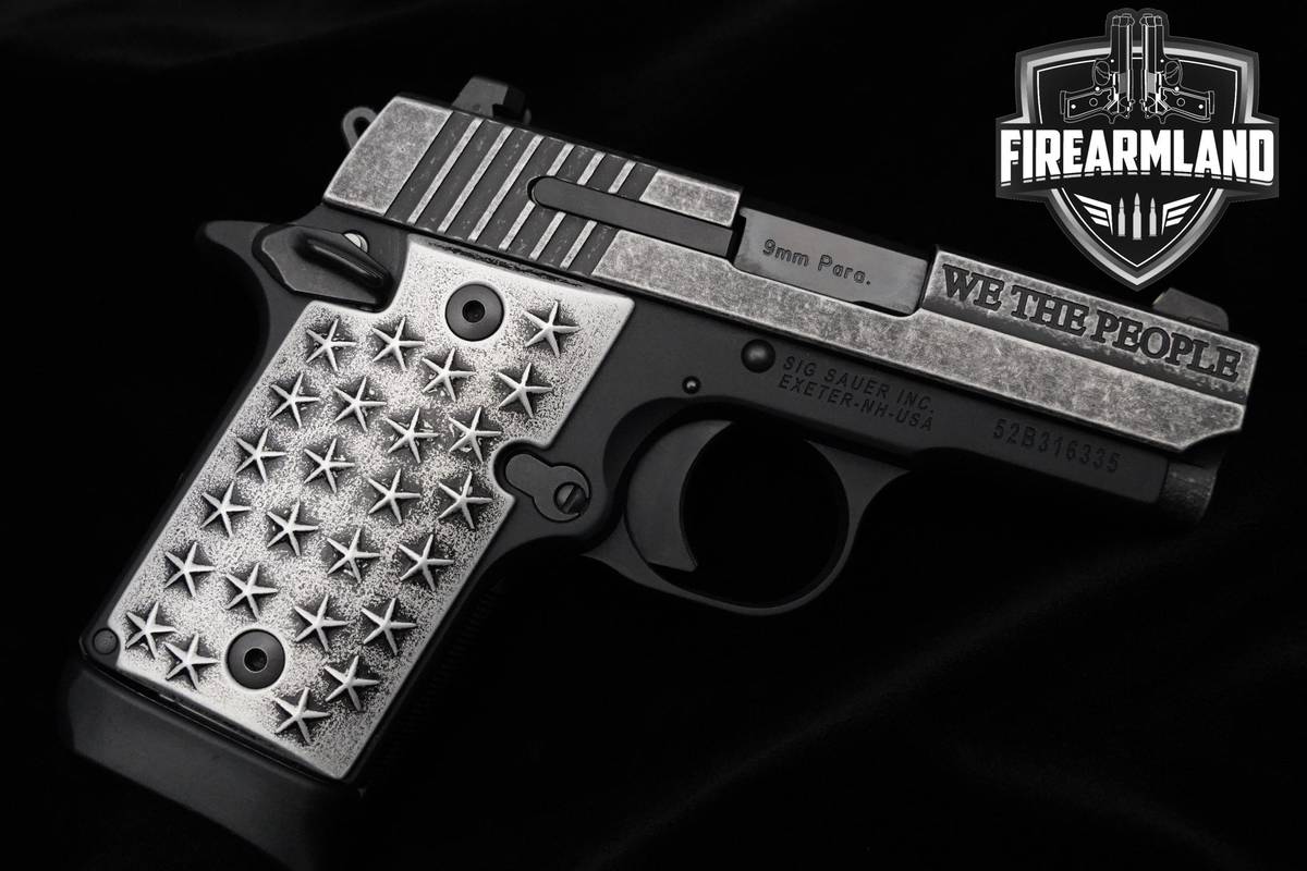 Sig Sauer P938 We The People 9mm 3" Distressed Pistol +3 MAGS