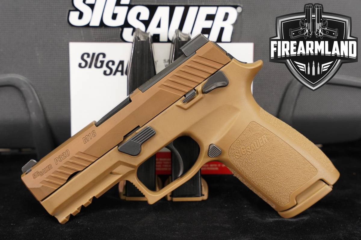 Sig Sauer P320-M18 9mm 3.9" P 320 M 18 +3 MAGS, ORIG CASE