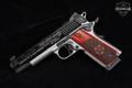 Sig Sauer 1911 Texas Engraved Texas Silver Edition .45 ACP Two-Tone Black & Stainless in Like-New Condition Image 4