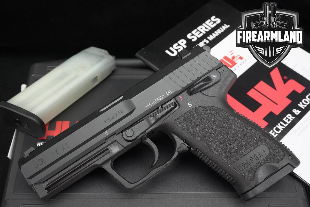 Heckler & Koch HK P8 A1 9mm 4.25" USP 45 USP9 +2 MAGS & ORIG CASE