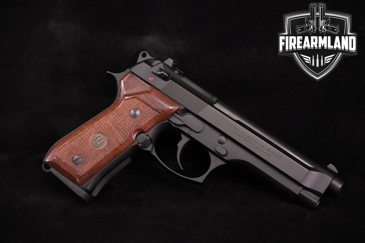 1985 Beretta Model 92F 9mm 4.9" Bruniton Black M92 M9 +2 MAGS & ORIG CASE