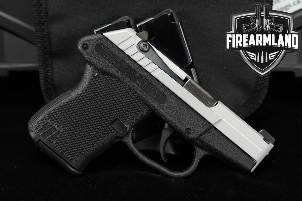 Kel-Tec P-32 32ACP 2.7 KelTec P32 Two-Tone Silver & Black +3 MAGS, ORIG BOX