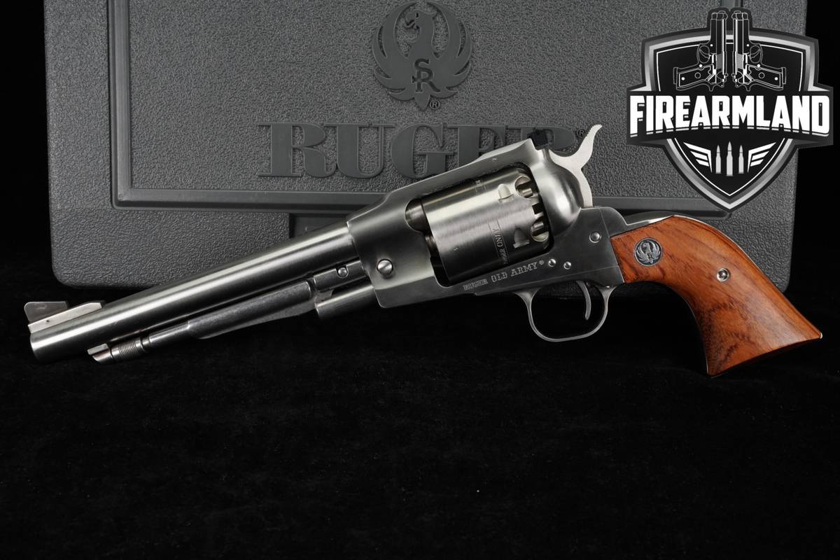 2000 Ruger OLD ARMY 45 BPM 7.5" Stainless ROA Unfluted +ORIG CASE