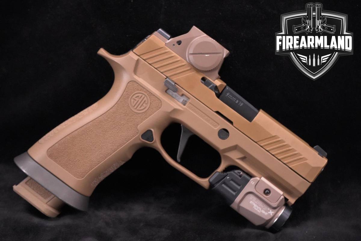Sig Sauer P320 M18 9mm 3.9" Coyote PVD P 320 M 18 +3 MAGS & OPTIC