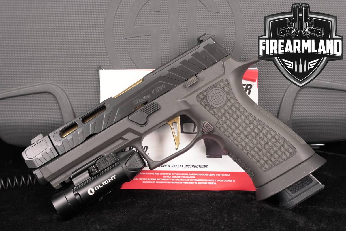 Sig Sauer P320 Spectre COMP Custom Works XSeries 9mm P-320 +OLIGHT
