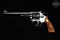 1958-1959 Smith & Wesson (S&W) Model 35 .22/32 Target; No Dash; I-Frame; Flat Latch .22 LR High Polish Blue in Good Condition Image 5
