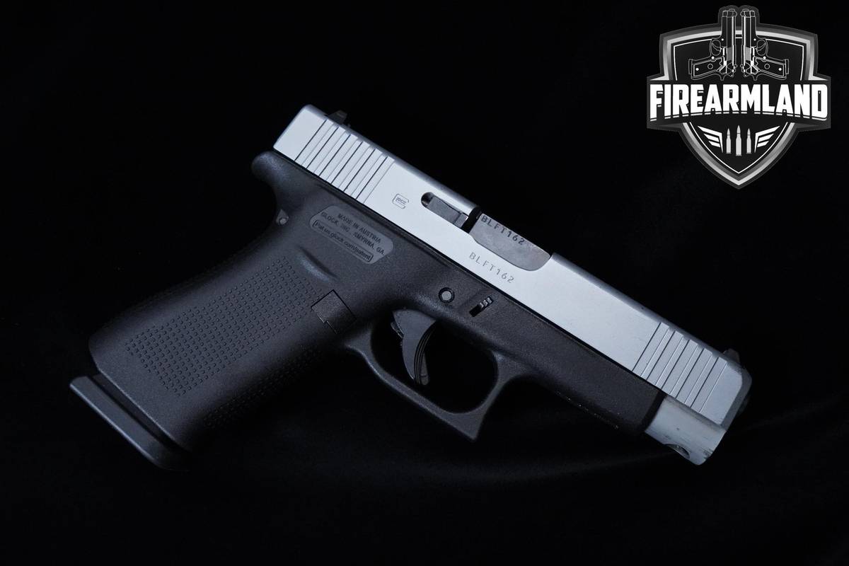 Glock 48 Slimline 9mm 4.1" two tone Glock 2 MAGS, ORIG CASE & HOLSTER